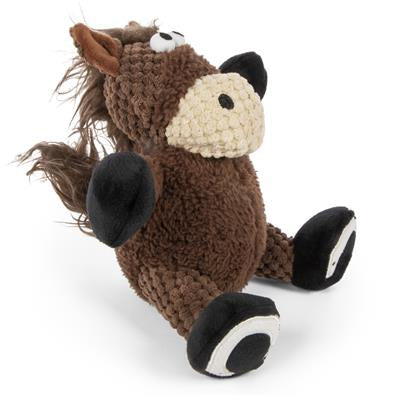 Worldwise goDog Dog Toy Checkers Sitting Horse